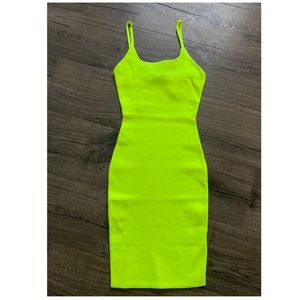 Neon midi dress